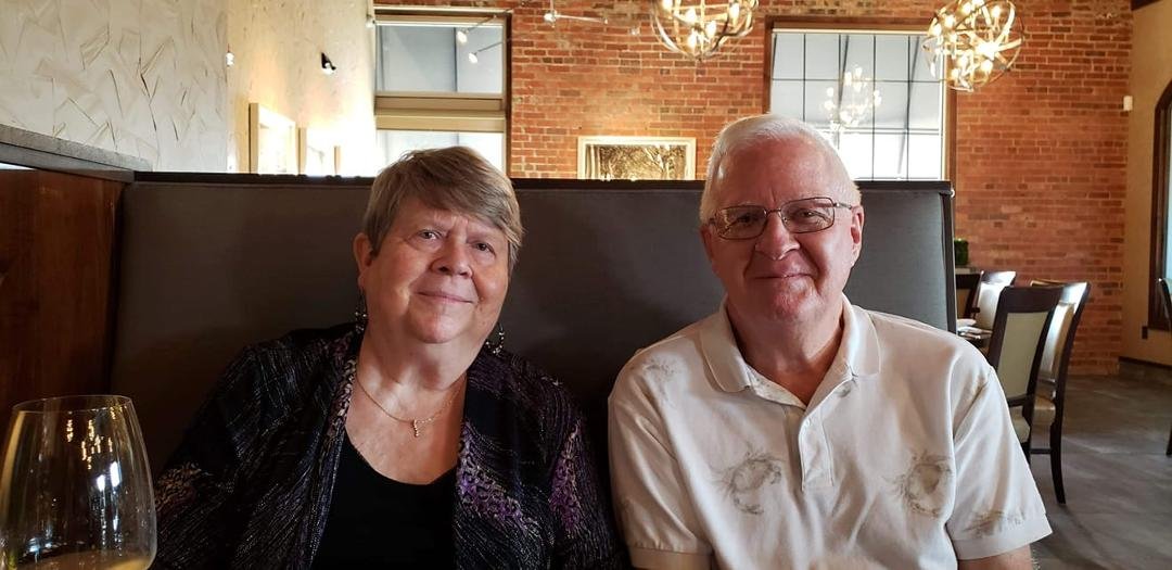 Jim and I celebrating his 70th birthday with our daughter, Joan, at Hudson and Essex. It is a wonderful new restaurant in Mansfield.