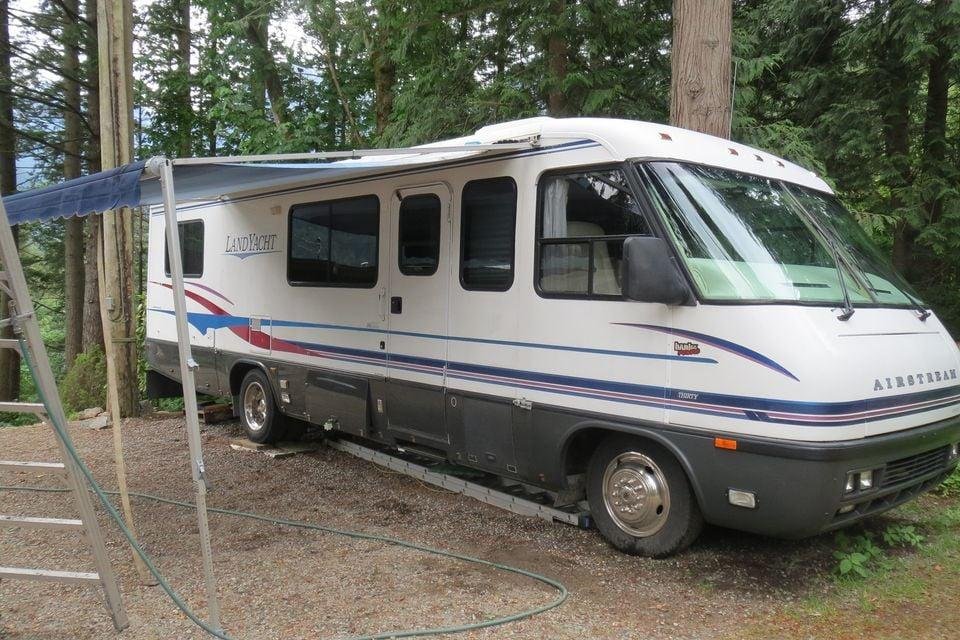 Our new home on wheels 30 foot Airstream Land Yacht that even has Donna's approval