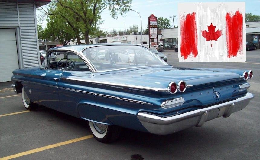 1960 Pontiac Parisienne  ... the flag was actually painted on the trunk. Bought it in 1970 .. the year of HAIR and AQUARIOUS.