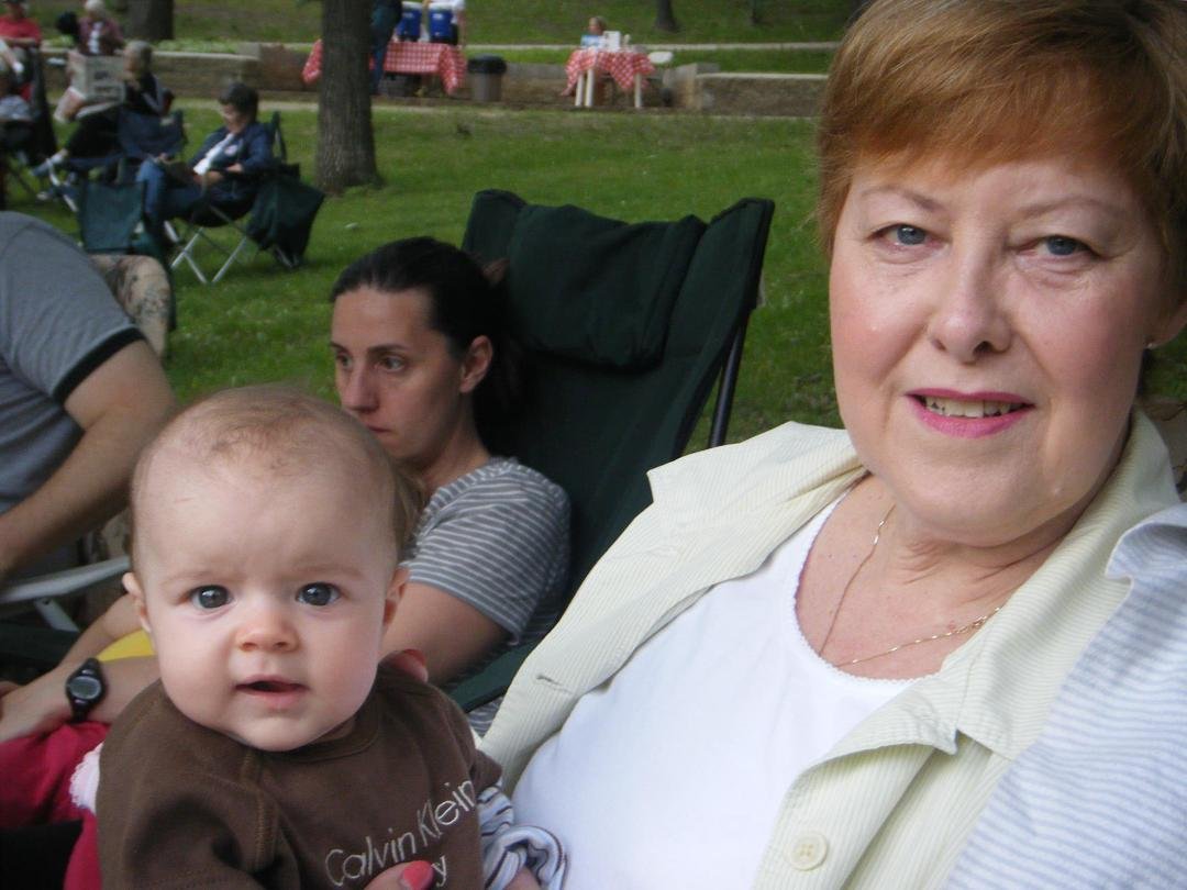 Caponi Art Park 2012 - Holding Lilian Grace Spitzack (4 months)