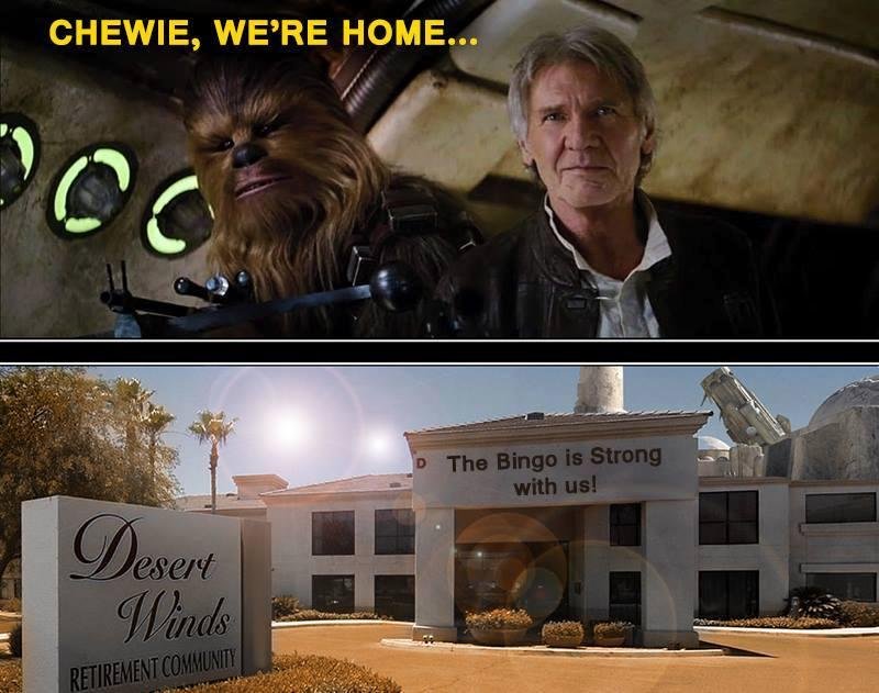 I got this screenshot from a very very reliable source at Disney/Lucasfilm.
But, here's what Han was referring to in the teaser trailer when he said, "we're home"
it's all put into perspective now....