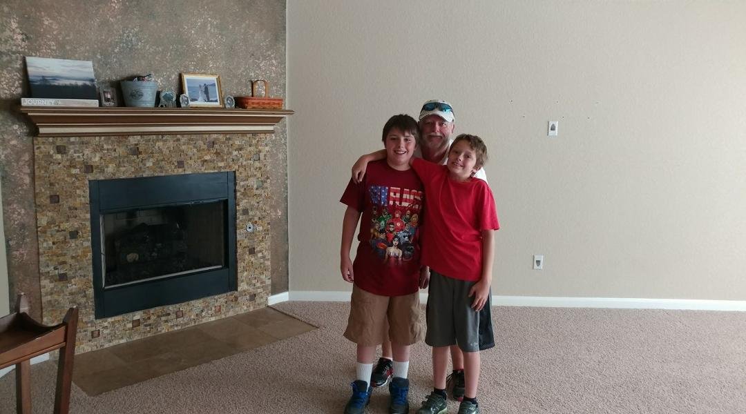 First grandsons/family to see our new home! And they love it!