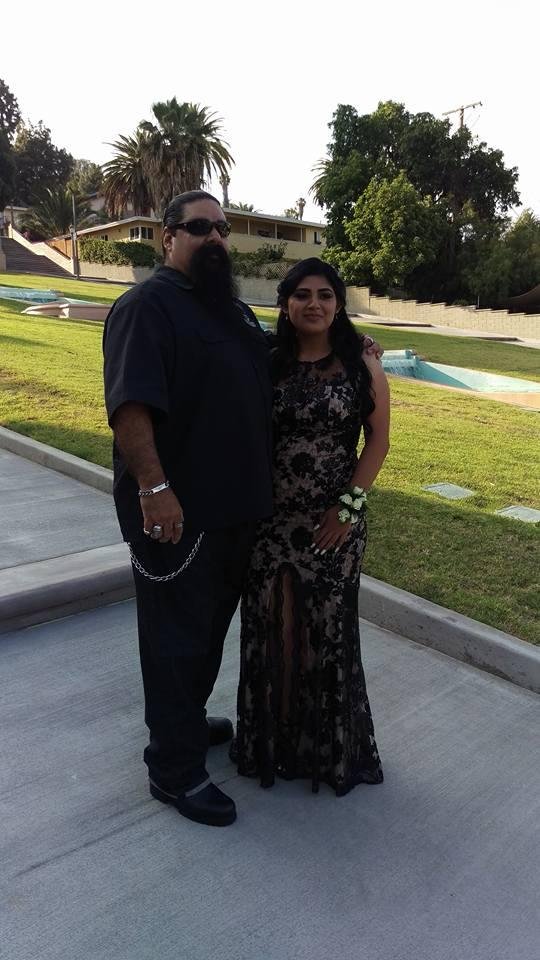 Seeing my baby girl off to prom yesterday with no worries cause I know she's a good girl but yet I still have worries till the day I die, I'm on my way for one shot and one beer. #schurrprom2016
