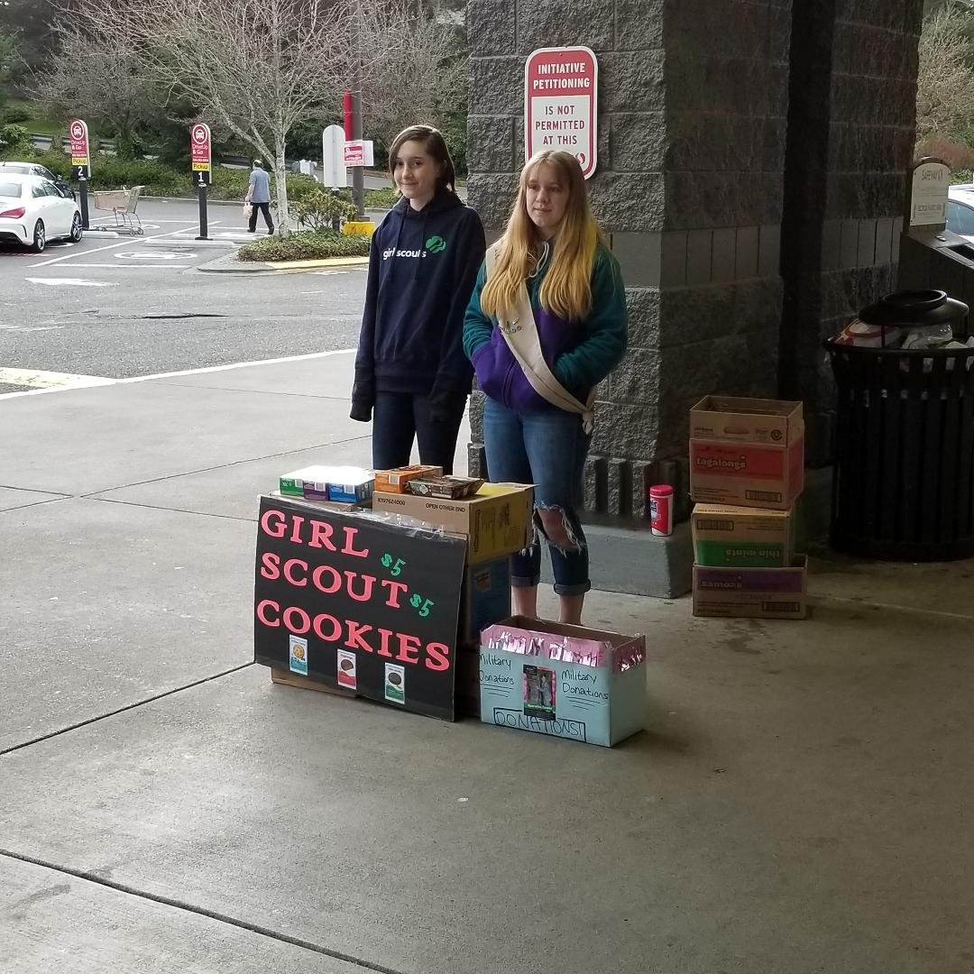 They sold 1.29 boxes of girl scout cookies per minute today for 2 hours. Kick'n ass and taking names.