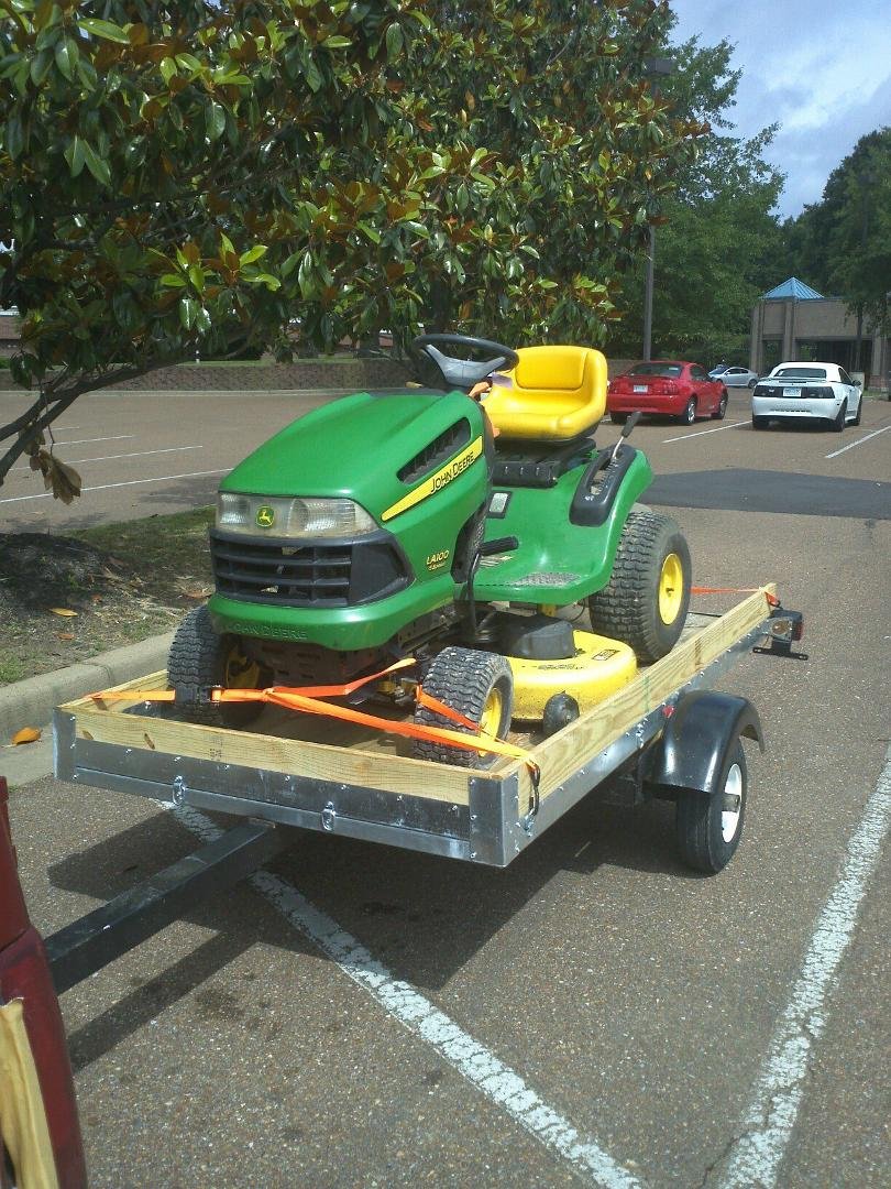 The new trailer hard at work hauling  a deer