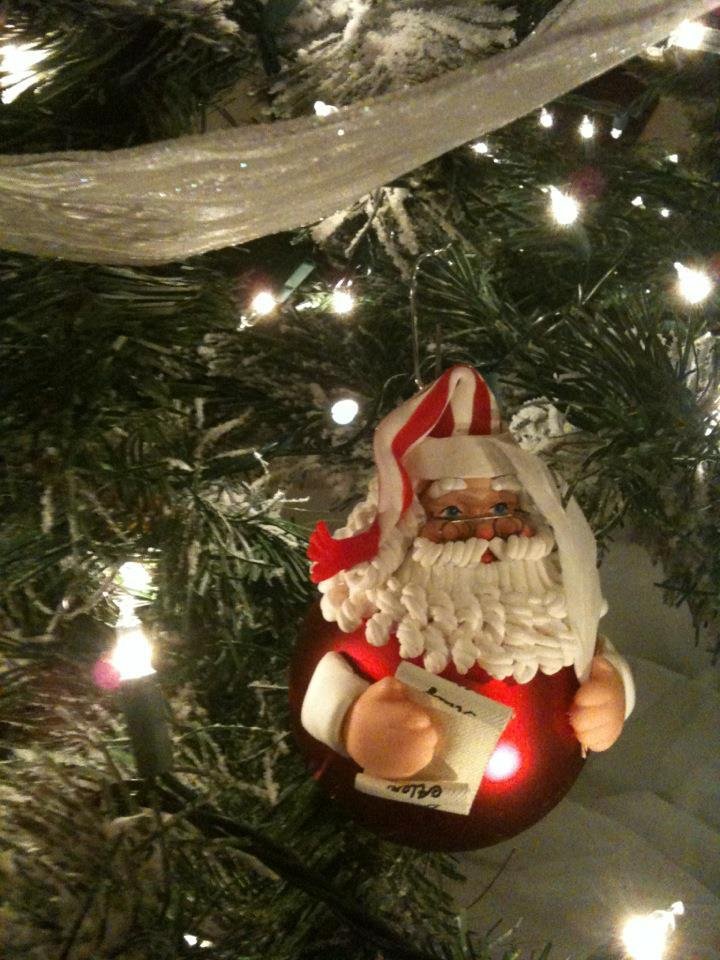 Okay, Sister, here are photos of our two Christmas trees. The living room tree has European glass ornaments