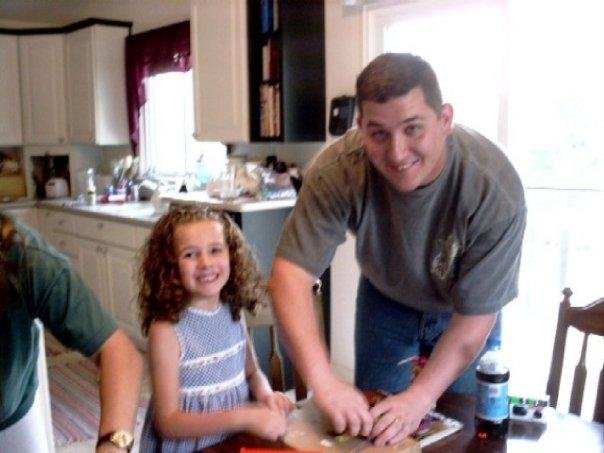 The girls made and exchanged friendship bracelets, played w/ Barbie's, went to the movies, and built a tent to sleep in overnight as well as spending time with their dad. It was a really special time. Look at those precio