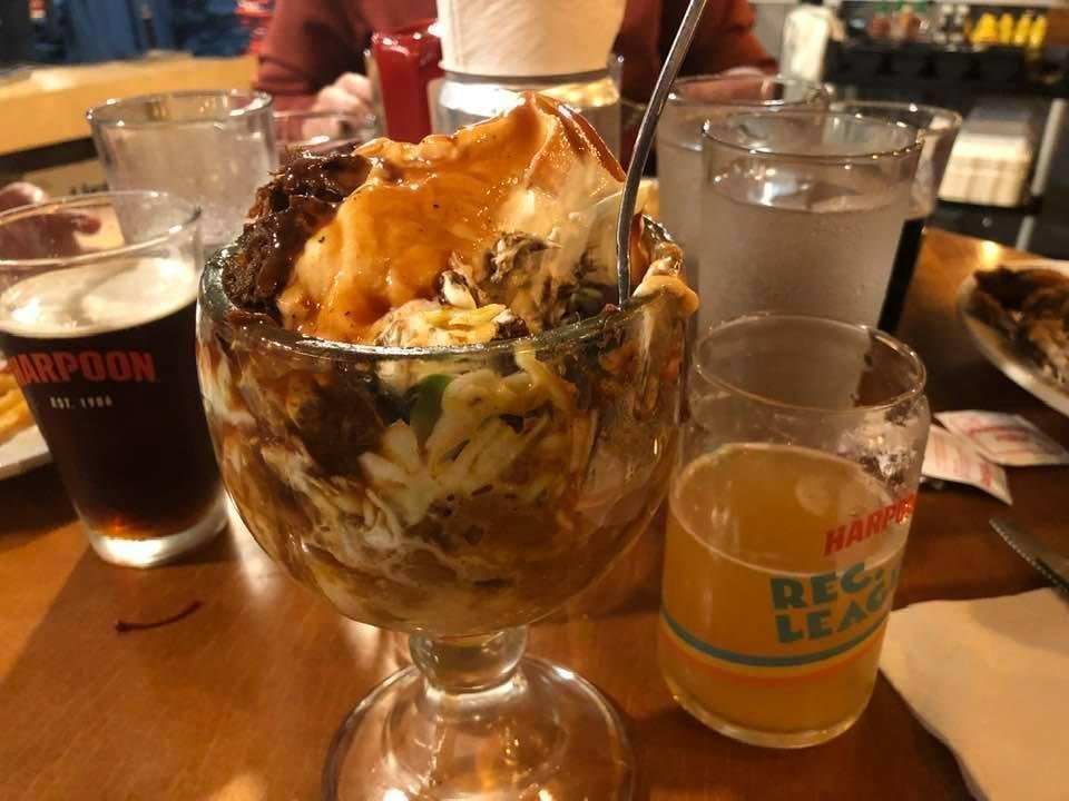 BBQ sundae with Cheryl, Shirleen and Megan at Harpoon last night. Good time. Life is good. Missed you Todd Heath.