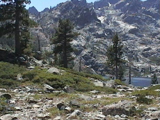 Upper Sardine Lake and the buttes