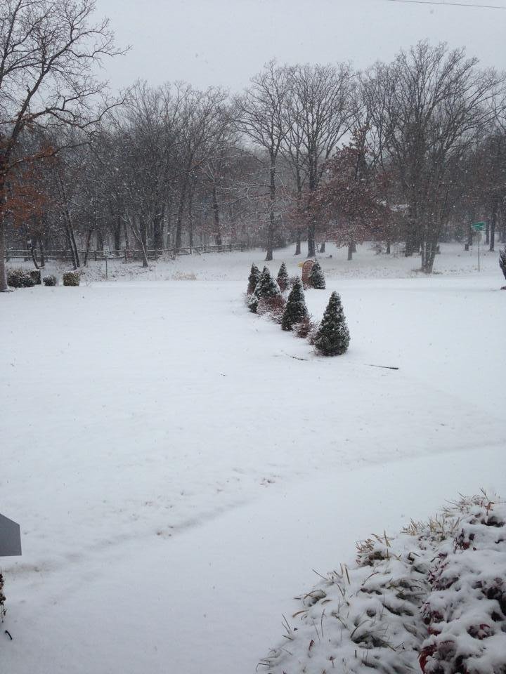 A little white out in Tulsa this morning.