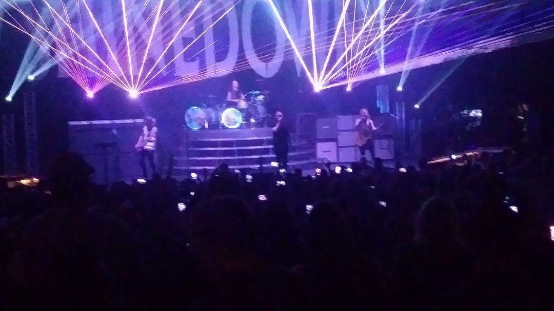 At Delago with my Wife and Awesome Shinedown!