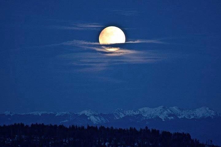 Full moon over the Sangres this past weekend.
