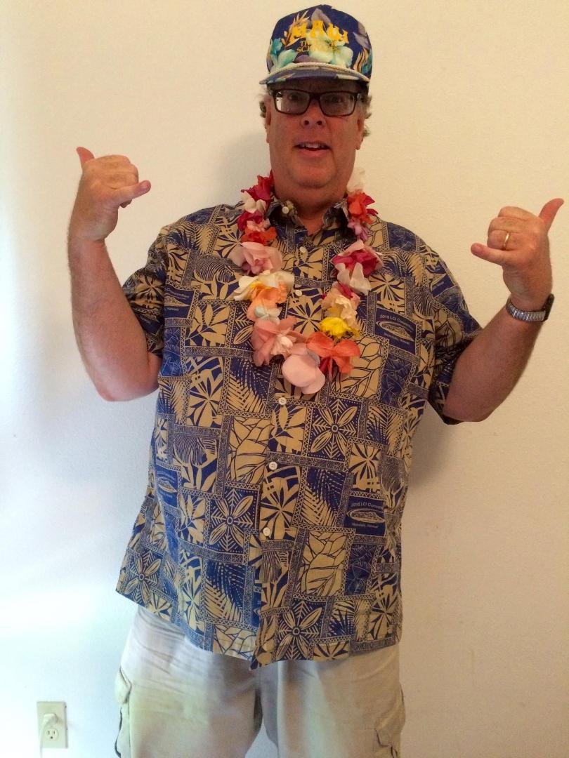 At long last my International Lions Convention Hawaiian shirt finally arrived this morning thanks to Lion Jim from Hawaii Lions of District 50 taking care of it personally. I'm now officially attired for the Lions Clubs In