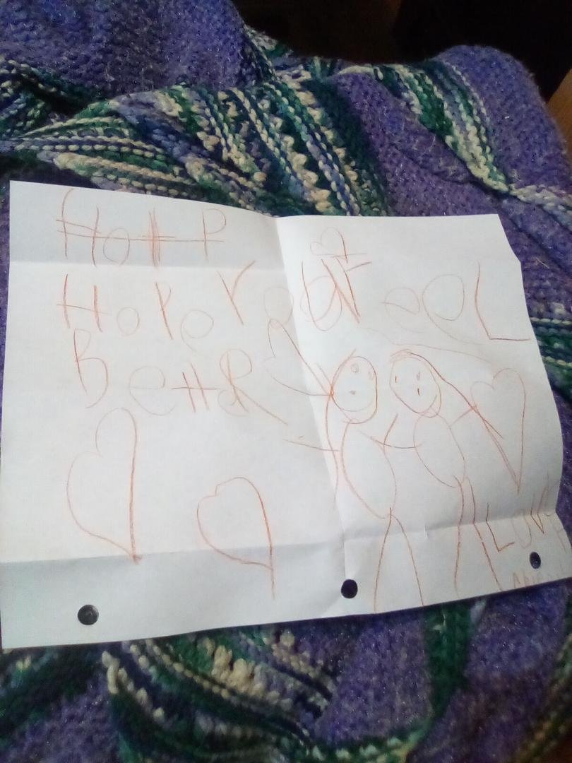 My first refrigerator art from my first grandchild!!!!!!