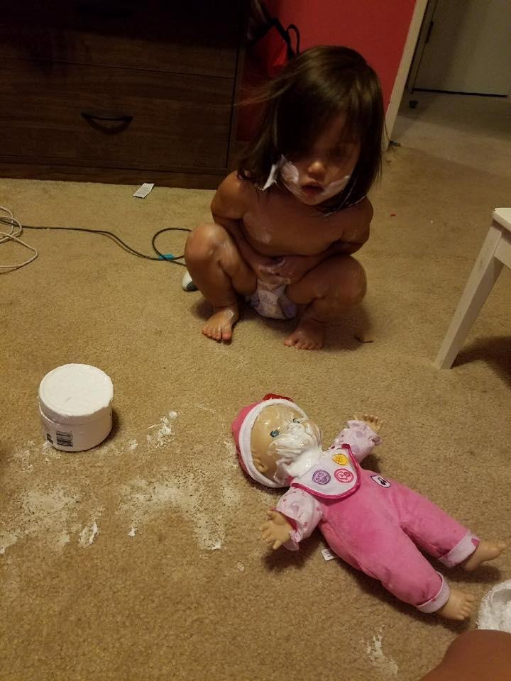When Mom's busy packing for vacation...