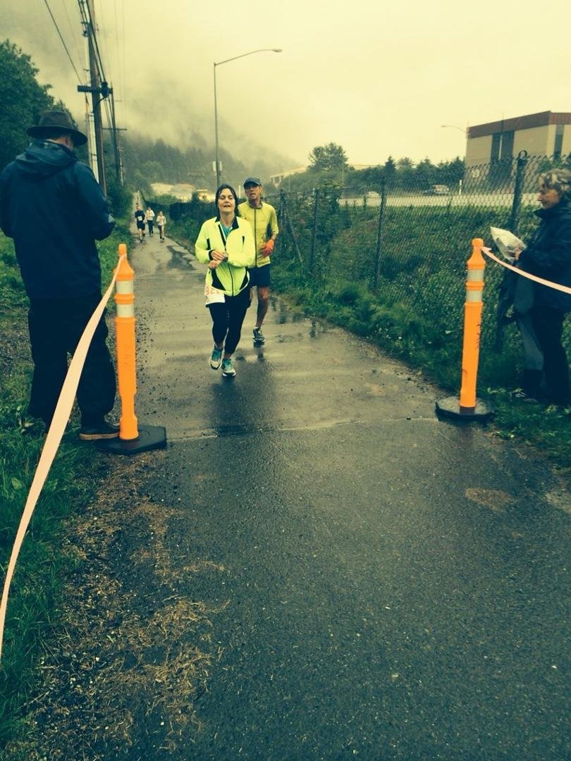 Hey Darla
Here you are rocketing across the finish line,, holding off a last second challenge ! You rock!