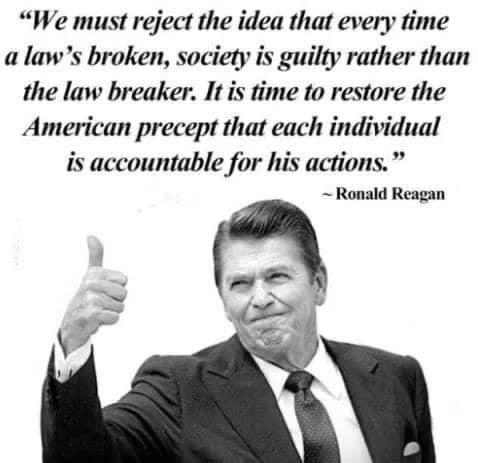 What a concept - personal responsibility.