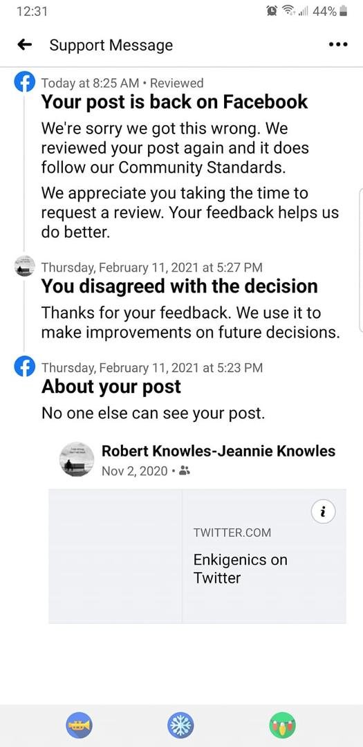 Wow, i got a message from fb fact checkers that they were wrong about my post. At least they apologized.