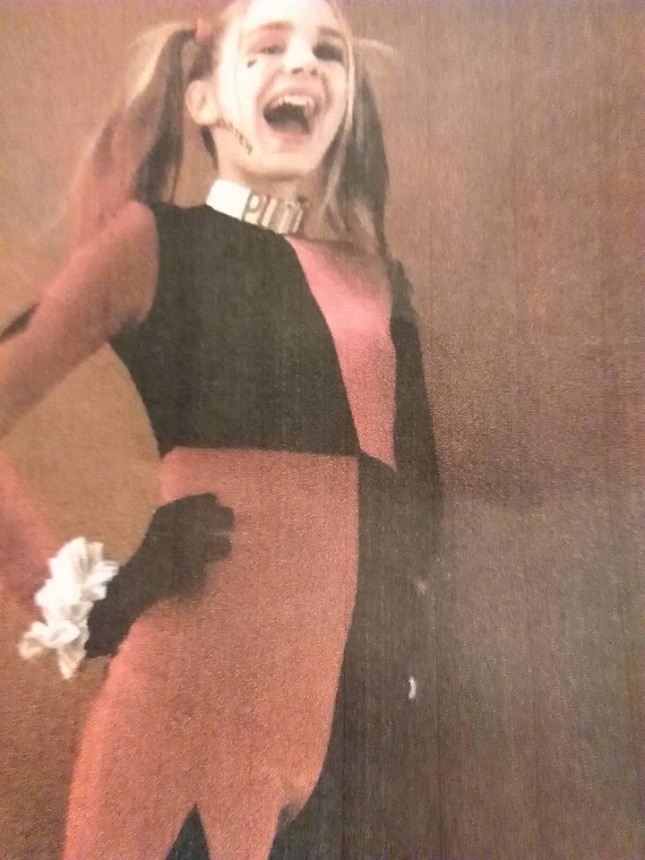 Miss Amelia as Harley Quinn.....
