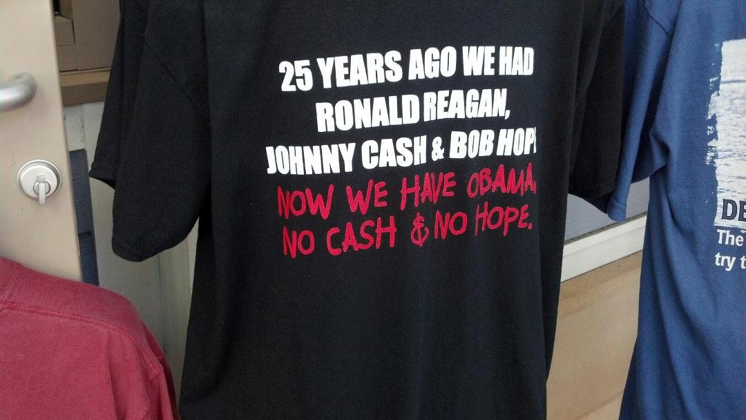 Couldn't help but laugh and take picture of this tee-shirt.