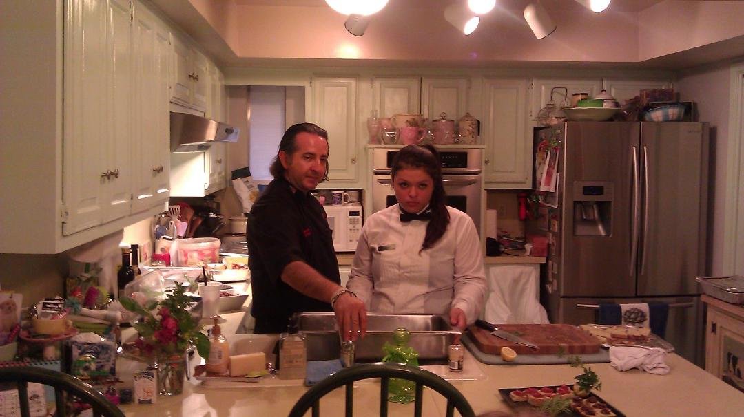 Chef Salvatore from Urban Crust cooking up a storm at my parents house. What an amazing way to celebrate my Moms special birthday.