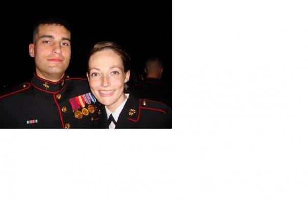 Justin & Sherrie in uniform