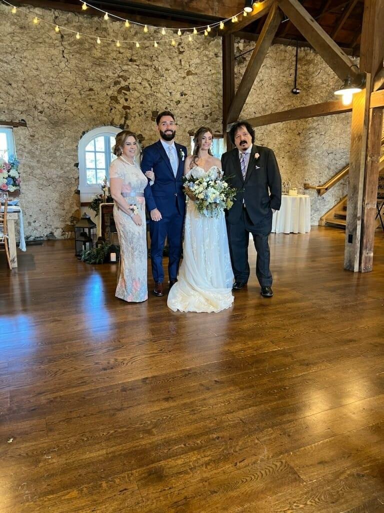 ROCK&LAUREN & ROCKS MOM SHEILA AND ROCKS DAD ME