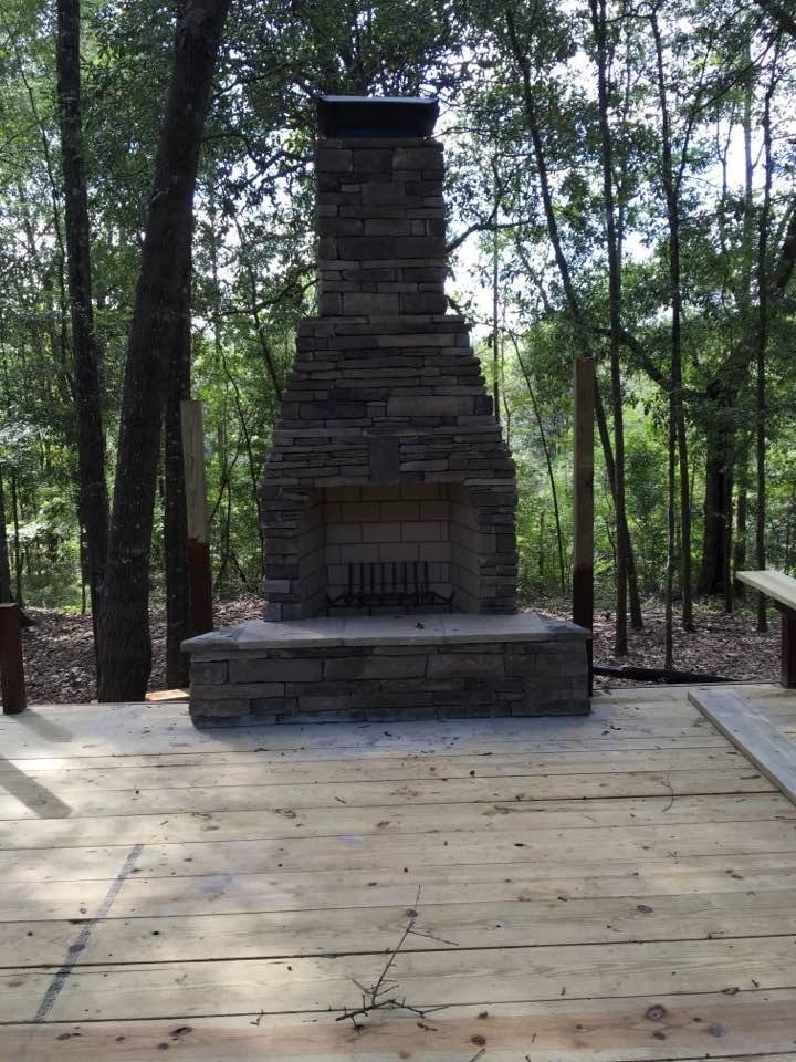 Would you like a beautiful outdoor fireplace? Give me a call at Tremco Services LLC at 334-790-3260. We also do decks and painting.