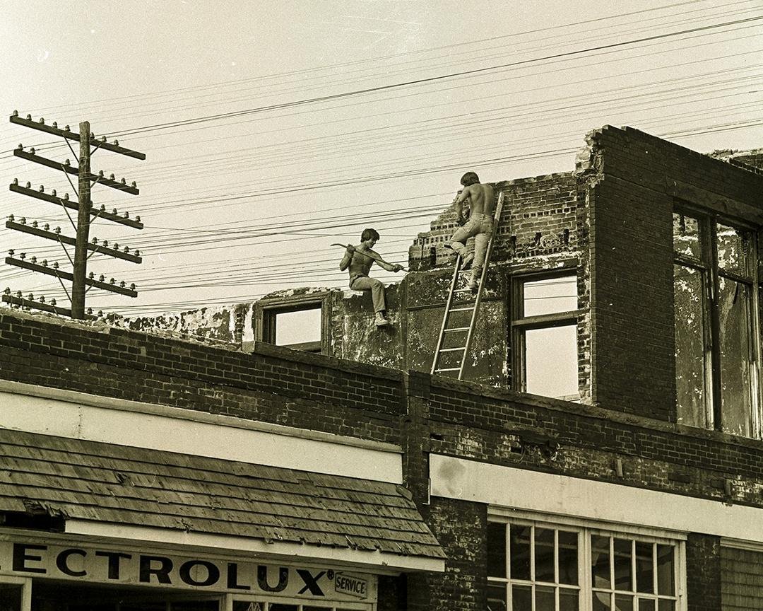 For Monochrome Monday, who remembers "The Great Ramsey Fire"?