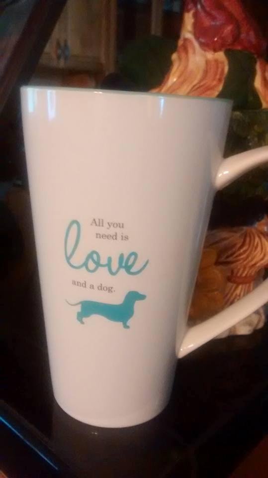 How y'all like my new coffee cup! Cassie Garbutt bought it for me.
