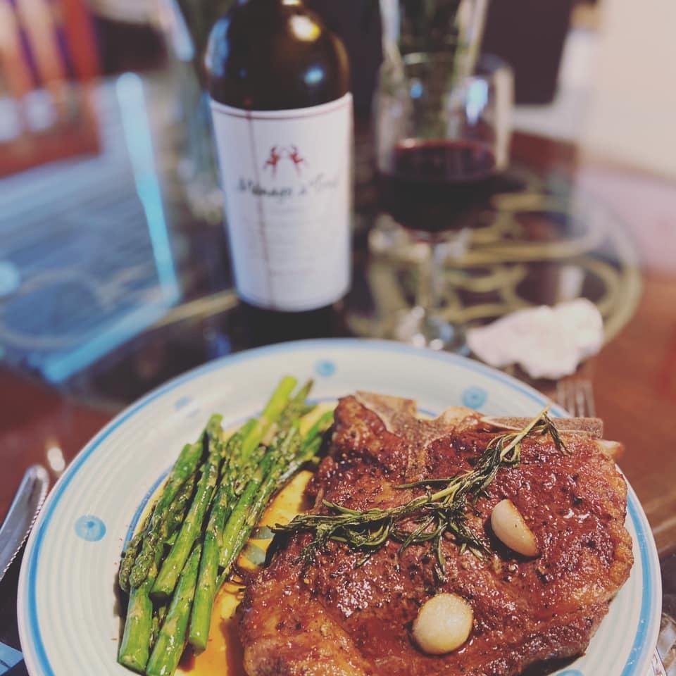 delicious lunch my son prepared for his wife and I on Mother’s Day 😊