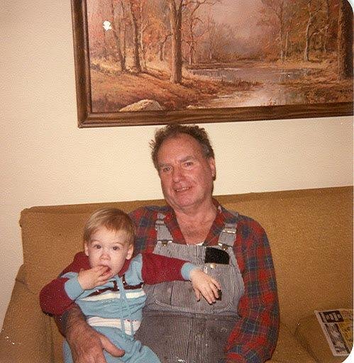 Today is Dad's birthday. He would have loved to see all his great-grandchildren. Here he is with Kendra, when she was about as old as her little guy is today: