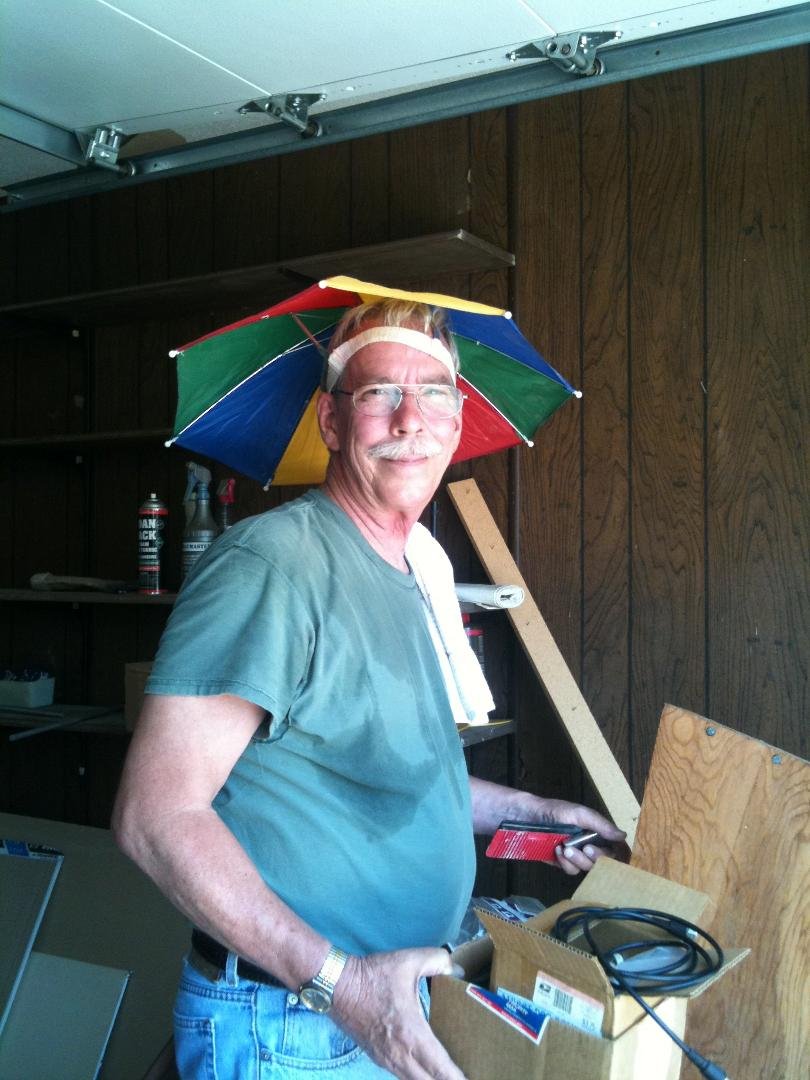 Cool dude trying to stay cool.