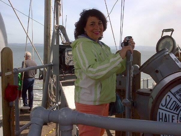 My next job--always in charge...sailing out SF Bay!