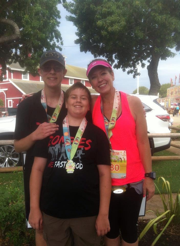 5k with my boys this morning at the Orange County Fair.