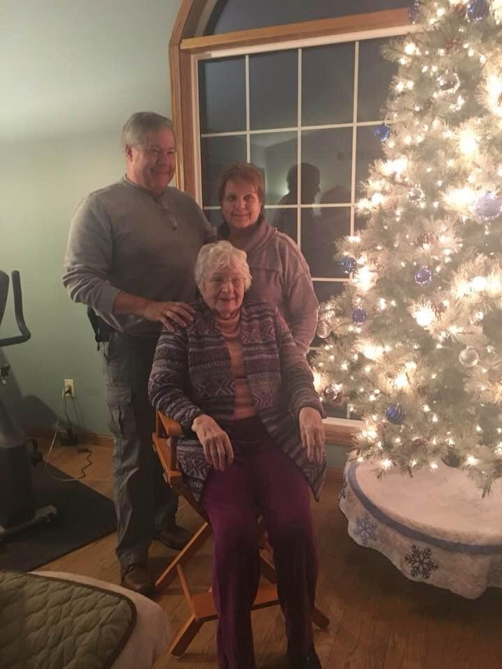 Scott, mom and me