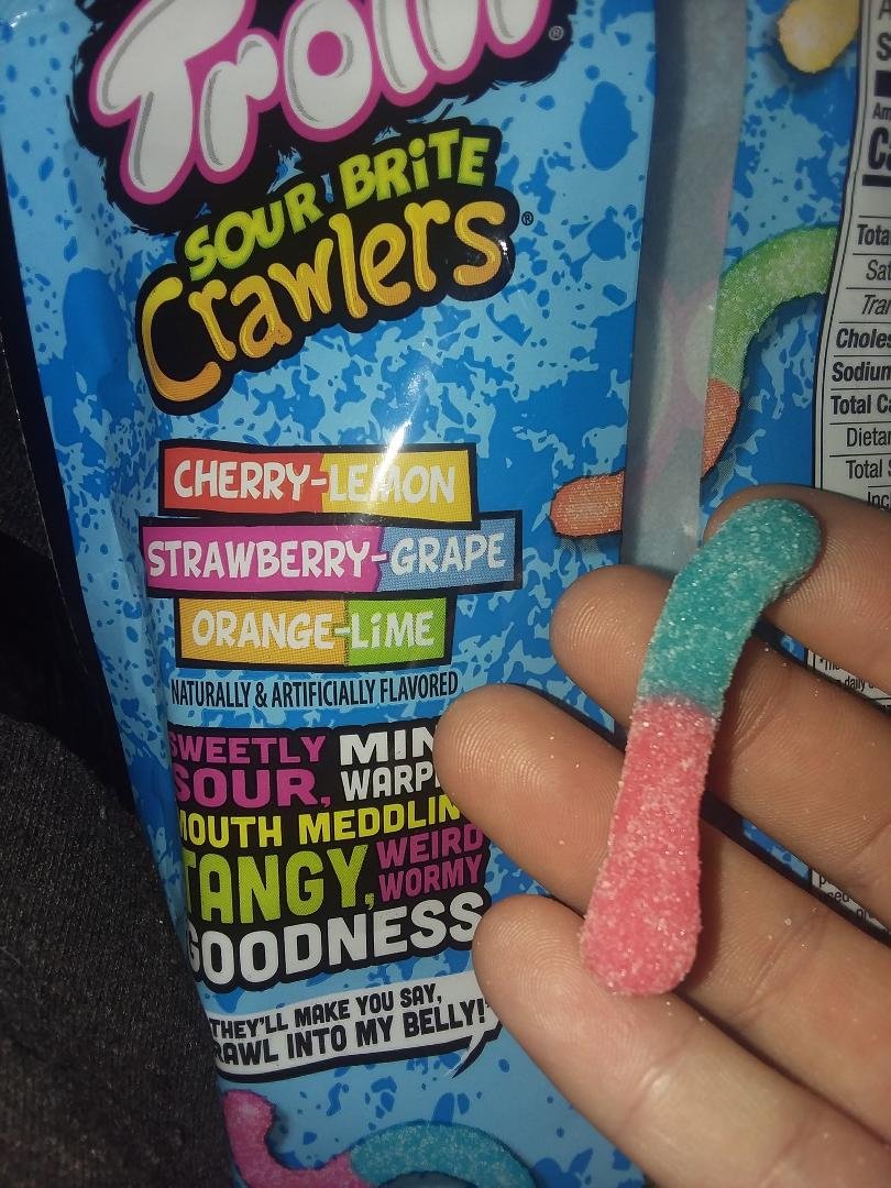 While yall worried about this virus... i just realized the blue gummy worm is grape😂🤔