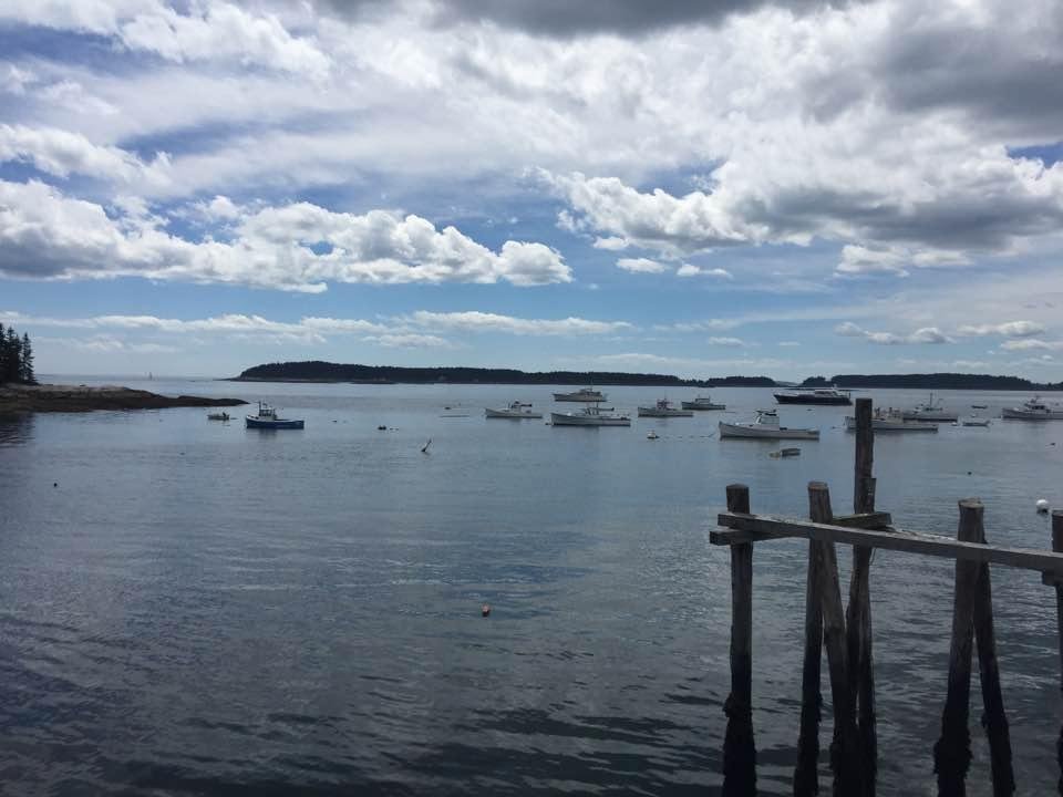 Our view while eating our lobster.....