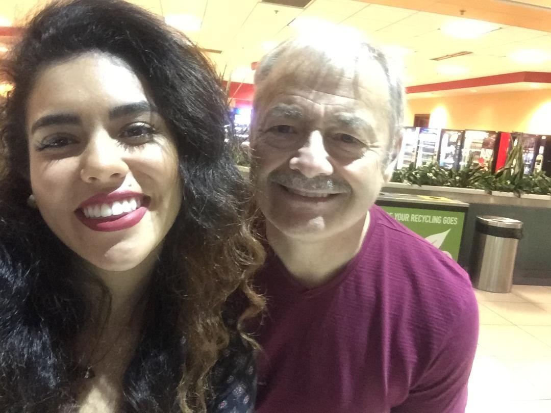 One more selfie before Tatiana flys home to Mexico. 4:00 AM and Tatty looks beautiful whereas I look tired, old, bent and busted ... Best wishes for a comfortable travel Tatty!