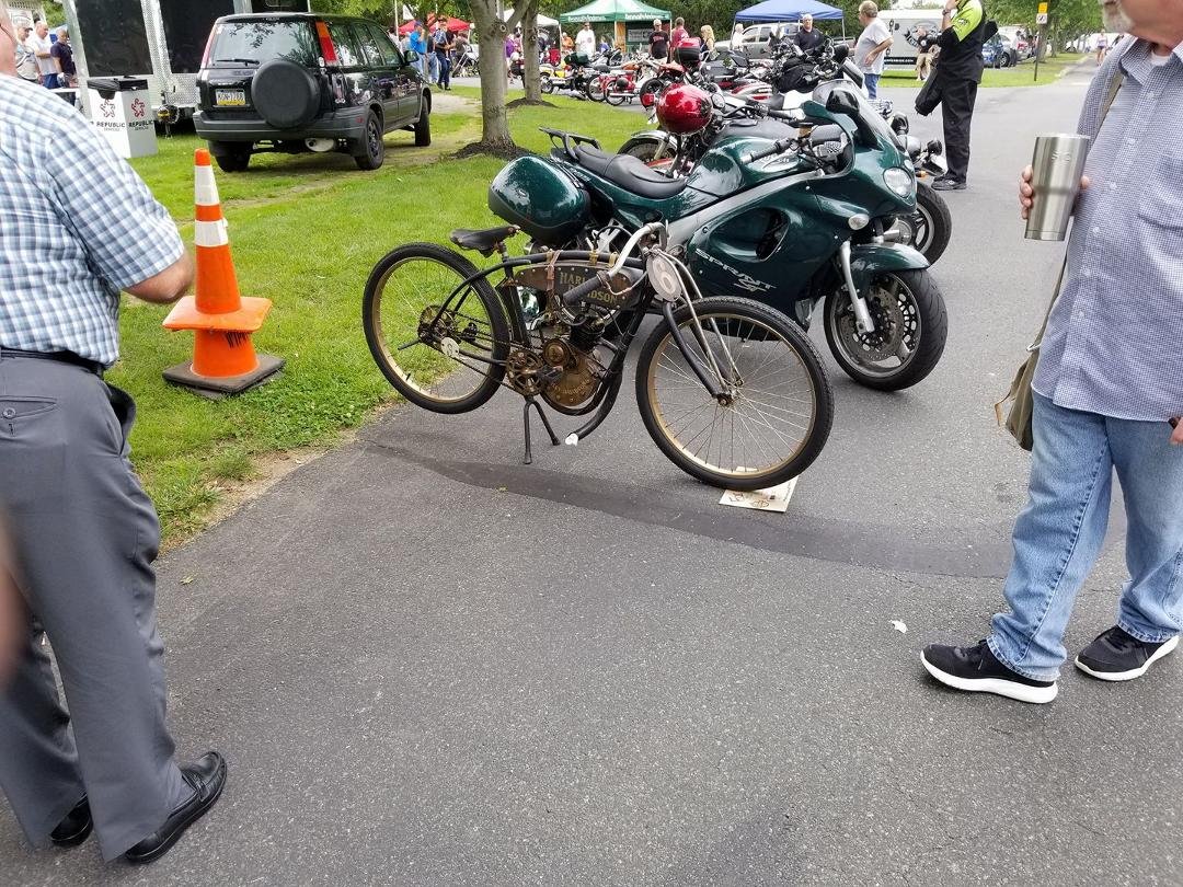 Old old Harley....vintage bike show