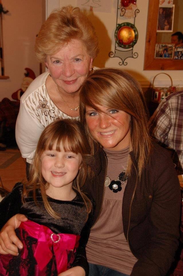 This is me with just two of my beautiful granddaughters..