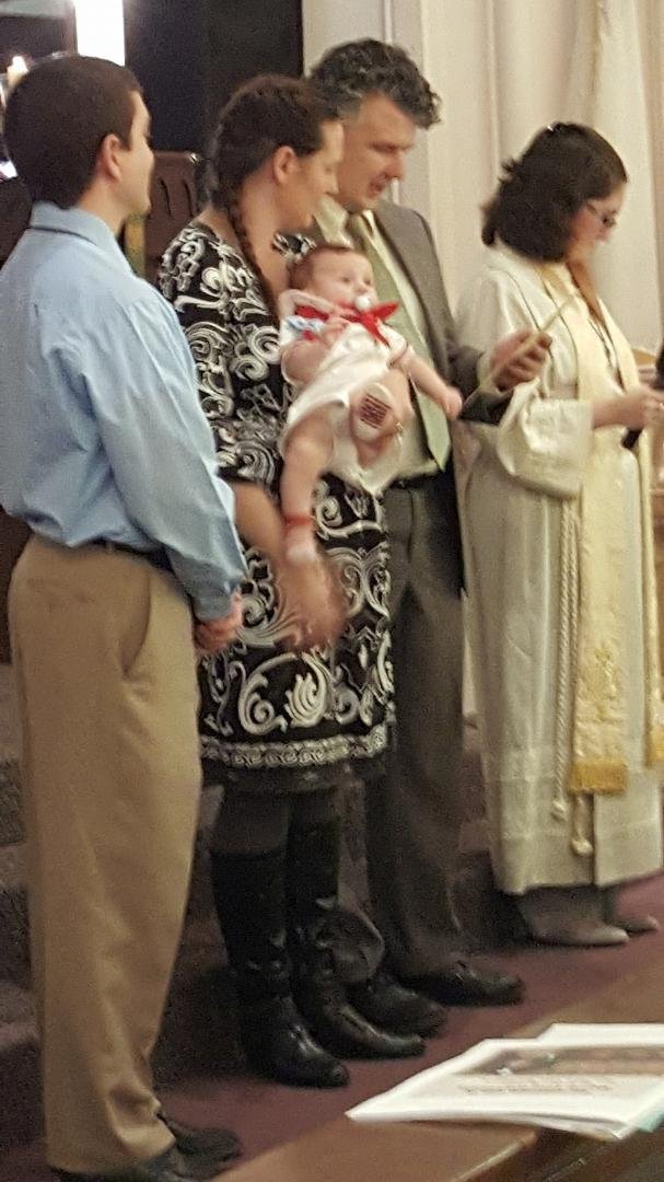 An honor to be present for the baptism of my youngest grandson, Jude. His Aunt Heather not only is his Godmother, but she had the honor of baptizing him.
