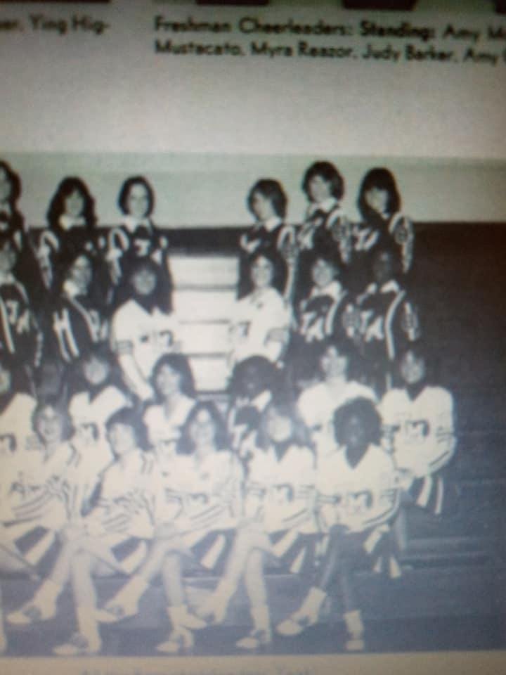 Debi cheerleader, junior year❤