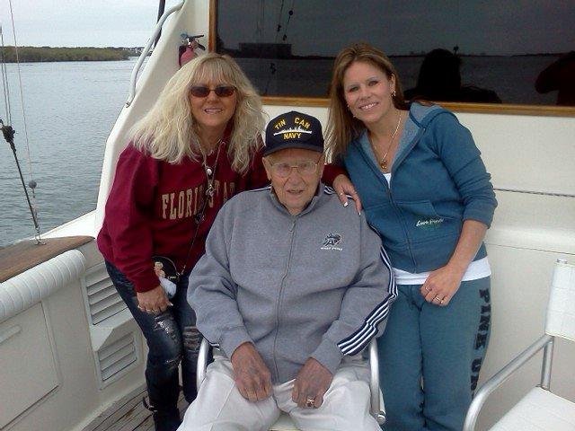 Carol, Michelle, and Grandpa Purdy