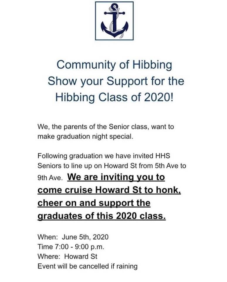 Come down town to honor graduates tonight!