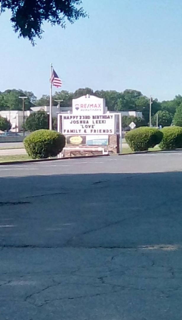 Seems someone's Nannaw has some influence on the marquee message in Jacksonville...