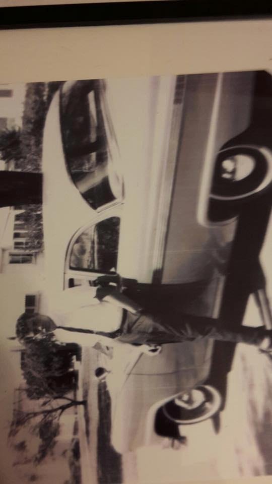 My first car. Metalflake blue 56 Ford