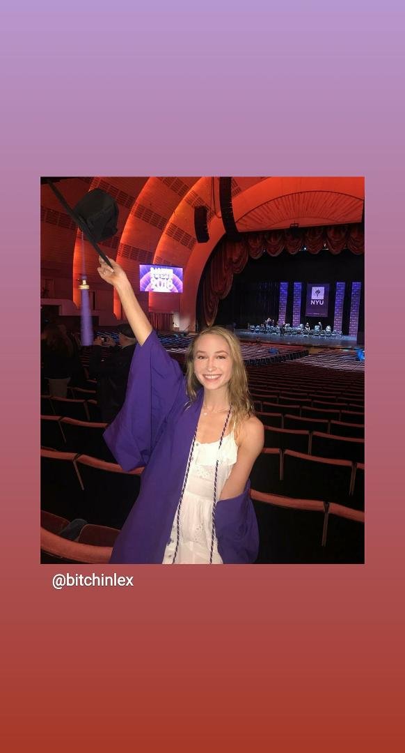 She graduated! NYU 2018 BFA!