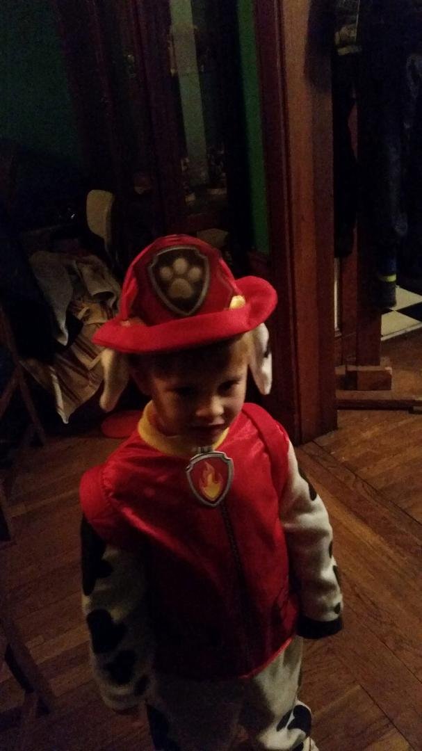 Jacob is getting ready to go trick or treating he looks so cute