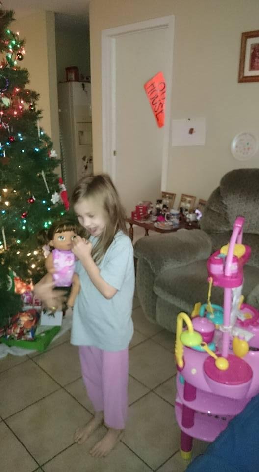 She loves this doll, it crawls.